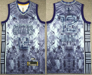 Men's Memphis Grizzlies #12 Ja Morant Light Blue 2023 Select Series Stitched Basketball Jersey