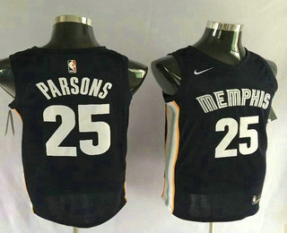 Men's Memphis Grizzlies #25 Chandler Parsons New Navy Blue 2017-2018 Nike Swingman Stitched NBA Jersey