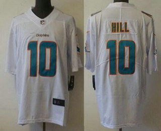 Men's Miami Dolphins #10 Tyreek Hill White 2021 Vapor Untouchable Stitched NFL Nike Limited Jersey