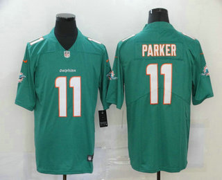 Men's Miami Dolphins #11 DeVante Parker Green 2020 Vapor Untouchable Stitched NFL Nike Limited Jersey