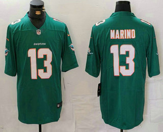 Men's Miami Dolphins #13 Dan Marino Green Vapor Untouchable Stitched Nike Limited Jersey