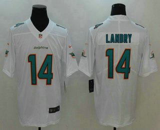 Men's Miami Dolphins #14 Jarvis Landry White 2017 Vapor Untouchable Stitched NFL Nike Limited Jersey