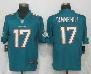 Men's Miami Dolphins #17 Ryan Tannehill Green 2017 Vapor Untouchable Stitched NFL Nike Limited Jersey