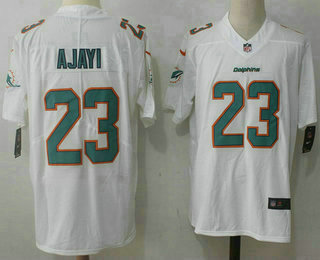 Men's Miami Dolphins #23 Jay Ajayi White 2017 Vapor Untouchable Stitched NFL Nike Limited Jersey