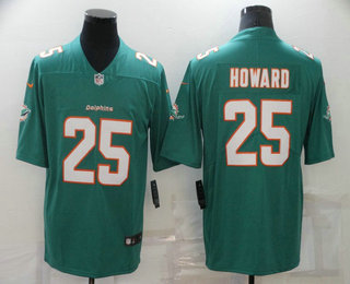 Men's Miami Dolphins #25 Xavien Howard Green 2021 Vapor Untouchable Stitched NFL Nike Limited Jersey