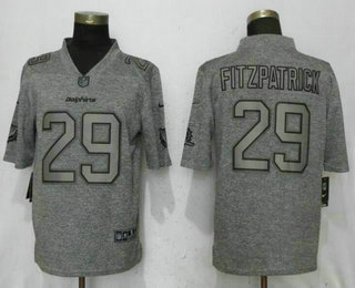 Men's Miami Dolphins #29 Minkah Fitzpatrick 2017 Vapor Untouchable Stitched NFL Nike Gray Gridiron Limited Jersey