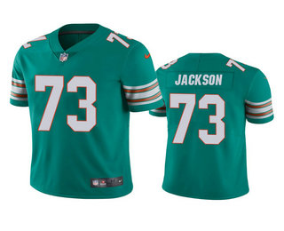 Men's Miami Dolphins #73 Austin Jackson Aqua 2020 NFL Draft Alternate Vapor Limited Jersey