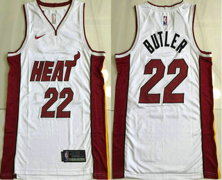 Men's Miami Heat #22 Jimmy Butler White 2021 Nike AU Stitched NBA Jersey