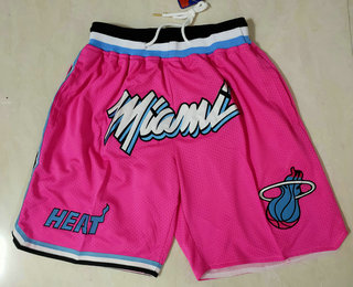 Men's Miami Heat Pink 2020 Nike City Edition Just Don Shorts AU Shorts