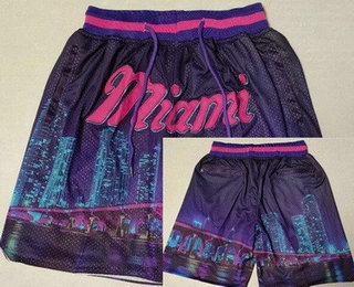 Men's Miami Heat Purple 2023 Just Don Shorts