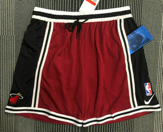 Men's Miami Heat Red Black Basketball Training Shorts