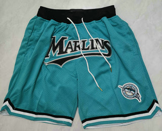 Men's Miami Marlins Blue Just Don Shorts Shorts