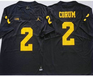 Men's Michigan Wolverines #2 Blake Corum Navy Blue 2022 Vapor Untouchable Stitched Nike Jersey