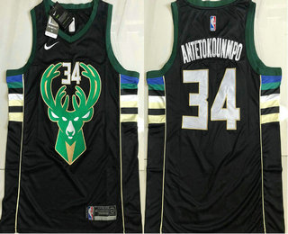 Men's Milwaukee Bucks #34 Giannis Antetokounmpo Green 2018 Nike AU Stitched NBA Jersey