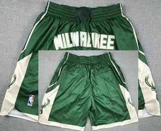 Men's Milwaukee Bucks Green 2023 Just Don Jersey