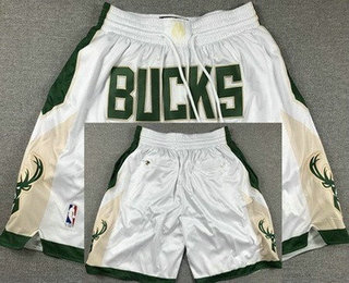 Men's Milwaukee Bucks White 2023 Just Don Jersey