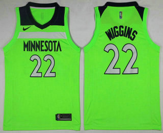 Men's Minnesota Timberwolves #22 Andrew Wiggins Green 2017-2018 Nike Icon Edition Swingman Jersey