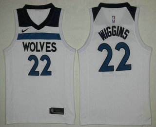 Men's Minnesota Timberwolves #22 Andrew Wiggins New White 2017-2018 Nike Swingman Stitched NBA Jersey