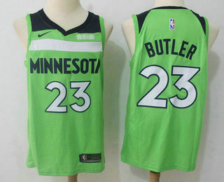 Men's Minnesota Timberwolves #23 Jimmy Butler New Green 2017-2018 Nike Swingman Fitbit Stitched NBA Jersey