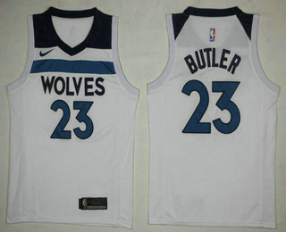 Men's Minnesota Timberwolves #23 Jimmy Butler New White 2017-2018 Nike Icon Edition Swingman Jersey