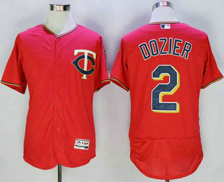 Men's Minnesota Twins #2 Brian Dozier Red Flexbase 2016 MLB Player Jersey