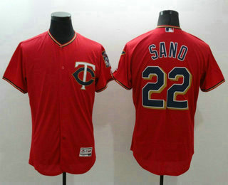 Men's Minnesota Twins #22 Miguel Sano Red Flexbase 2016 MLB Player Jersey