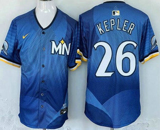 Men's Minnesota Twins #26 Max Kepler Blue 2024 City Connect Limited Jersey