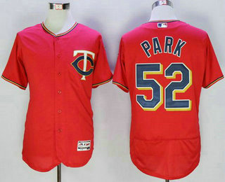 Men's Minnesota Twins #52 Byung-Ho Park Red Flexbase 2016 MLB Player Jersey