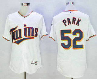 Men's Minnesota Twins #52 Byung-ho Park White 2016 Flexbase Majestic Baseball Jersey