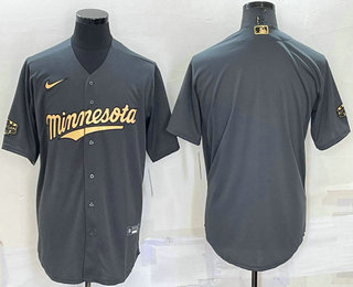 Men's Minnesota Twins Blank Grey 2022 All Star Stitched Cool Base Nike Jersey