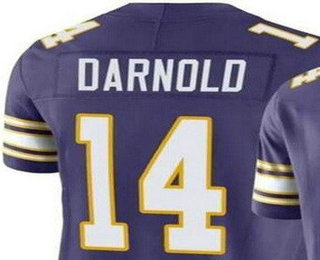 Men's Minnesota Vikings #14 Sam Darnold Limited Purple Classic Vapor Jersey