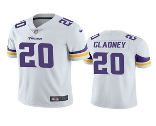 Men's Minnesota Vikings #20 Jeff Gladney White 2020 NFL Draft Vapor Limited Jersey