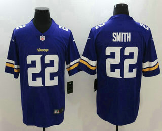 Men's Minnesota Vikings #22 Harrison Smith Purple 2017 Vapor Untouchable Stitched NFL Nike Limited Jersey