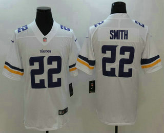 Men's Minnesota Vikings #22 Harrison Smith White 2017 Vapor Untouchable Stitched NFL Nike Limited Jersey