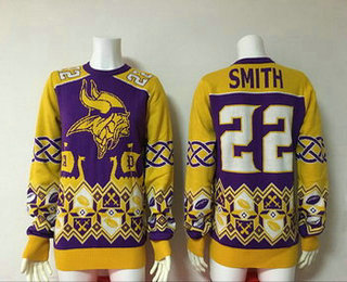 Men's Minnesota Vikings #22 Paul Krause Multicolor NFL Sweater