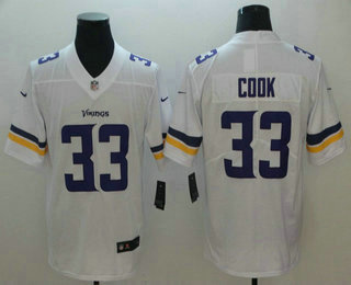 Men's Minnesota Vikings #33 Dalvin Cook White 2017 Vapor Untouchable Stitched NFL Nike Limited Jersey