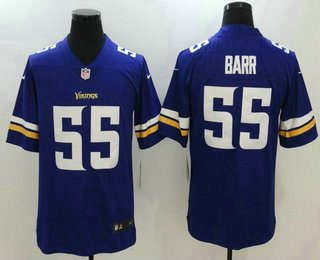 Men's Minnesota Vikings #55 Anthony Barr Purple 2017 Vapor Untouchable Stitched NFL Nike Limited Jersey