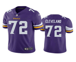 Men's Minnesota Vikings #72 Ezra Cleveland Purple 2020 NFL Draft Vapor Limited Jersey