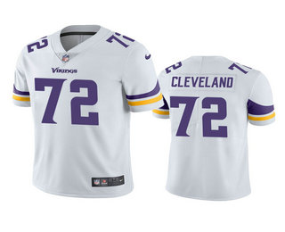 Men's Minnesota Vikings #72 Ezra Cleveland White 2020 NFL Draft Vapor Limited Jersey