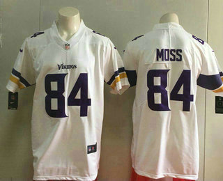 Men's Minnesota Vikings #84 Randy Moss White 2017 Vapor Untouchable Stitched NFL Nike Limited Jersey