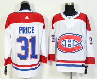 Men's Montreal Canadiens #31 Carey Price White 2017-2018 Hockey Adidas Stitched NHL Jersey