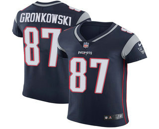 Men's New England Patriot #87 Rob Gronkowski Navy Blue Team Color Men's Stitched NFL Vapor Untouchable Elite Jersey