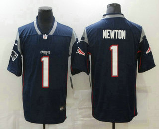 Men's New England Patriots #1 Cam Newton Navy Blue 2017 Vapor Untouchable Stitched NFL Nike Limited Jersey