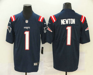 Men's New England Patriots #1 Cam Newton Navy Blue 2020 NEW Vapor Untouchable Stitched NFL Nike Limited Jersey