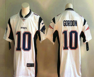 Men's New England Patriots #10 Josh Gordon White 2017 Vapor Untouchable Stitched NFL Nike Limited Jersey