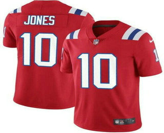 Men's New England Patriots #10 Mac Jones Red 2021 NEW Vapor Untouchable Stitched NFL Nike Limited Jersey