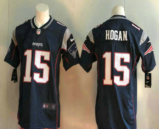 Men's New England Patriots #15 Chris Hogan Navy Blue 2017 Vapor Untouchable Stitched NFL Nike Limited Jersey