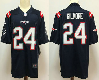 Men's New England Patriots #24 Stephon Gilmore Navy Blue 2020 NEW Vapor Untouchable Stitched NFL Nike Limited Jersey