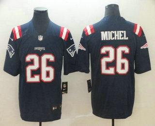 Men's New England Patriots #26 Sony Michel Navy Blue 2016 Color Rush Stitched NFL Nike Limited Jersey