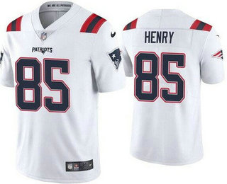 Men's New England Patriots #85 Hunter Henry Limited White Vapor Jersey